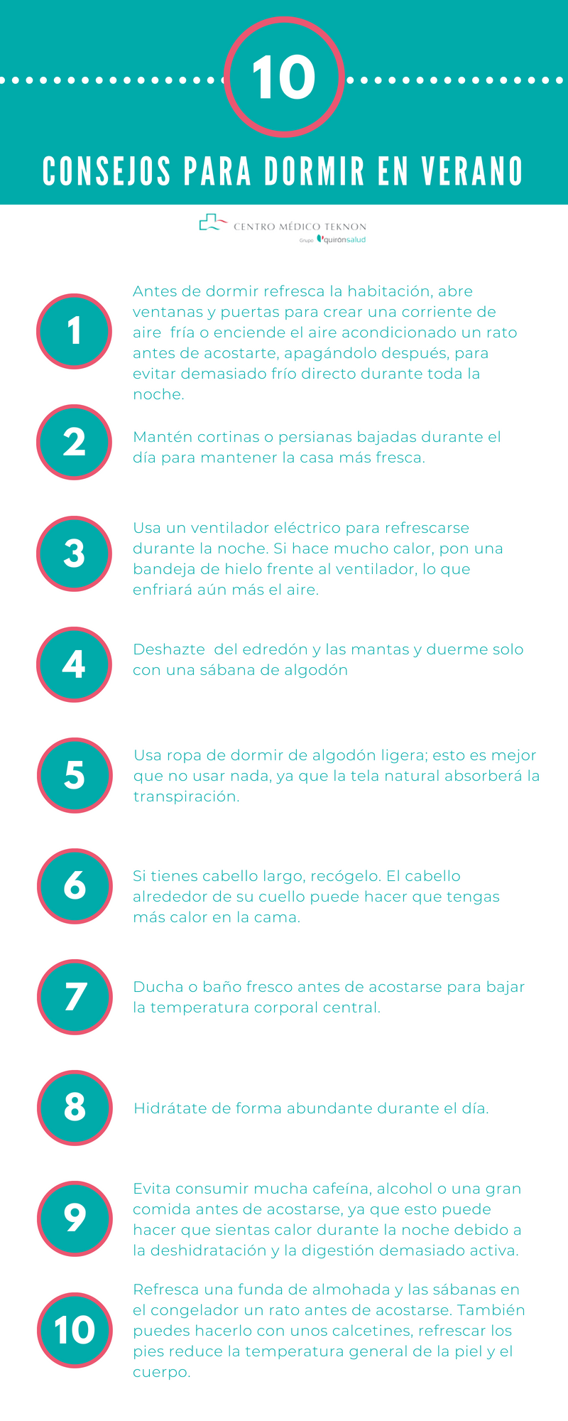 10 CONSEJOS PARA DORMIR EN VERANO. Este enlace se abrirá en una ventana nueva