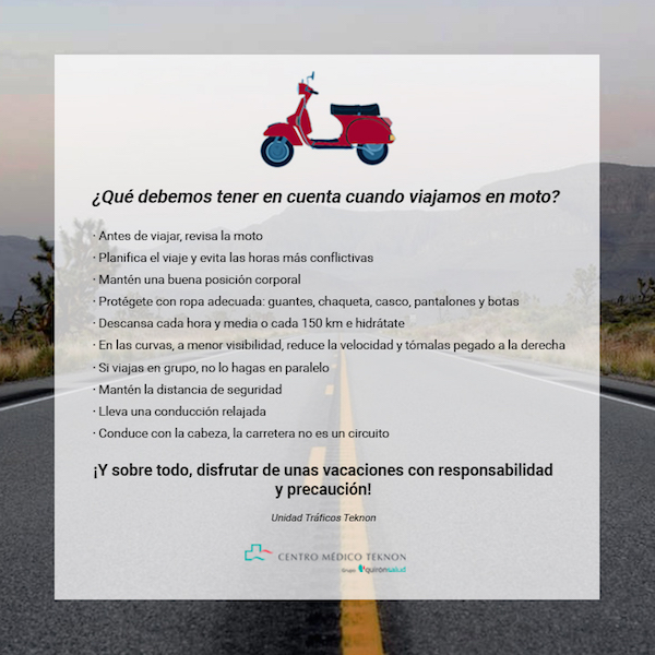 Consejos para viajar en moto en Semana Santa
