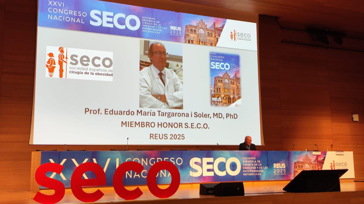 Eduardo Maria Targarona, nombrado Miembro de Honor por la SECO (1)