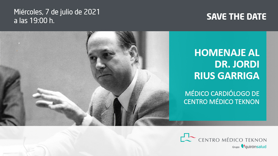 Save the date Homenaje Dr. Rius TEKNON