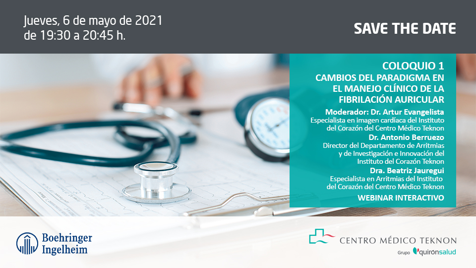 Save the date Coloquios Cardiologia TEKNON