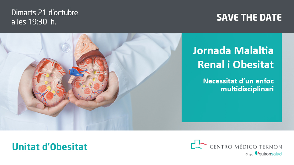 Save the date Jornada MALATIA RENAL TEKNON