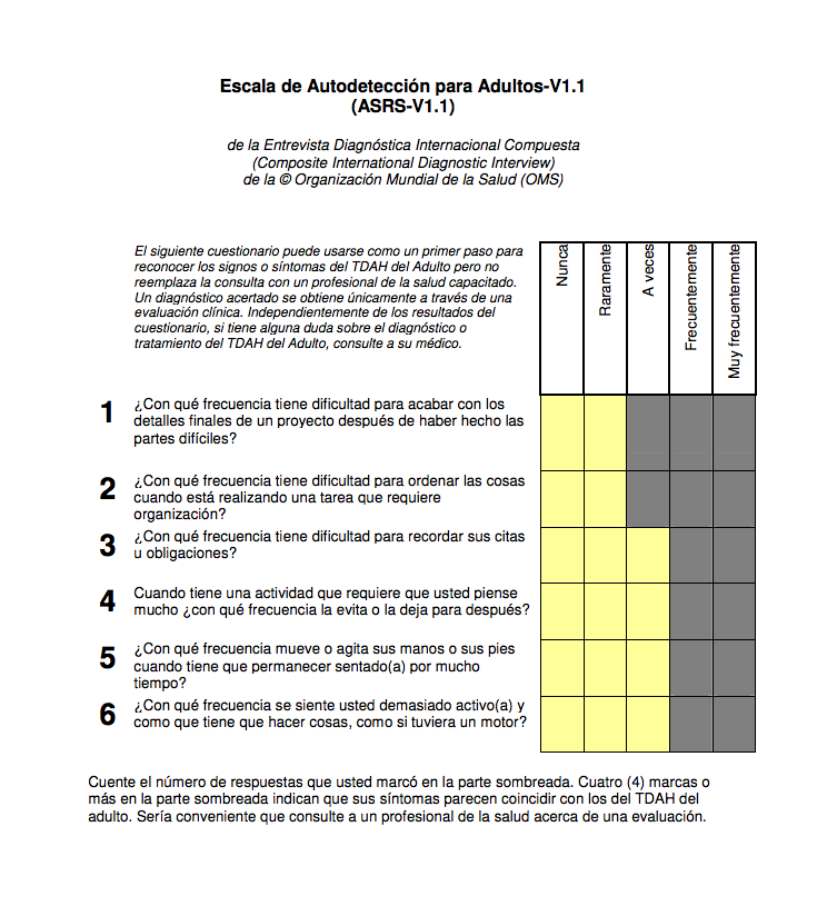 Escala autodetección